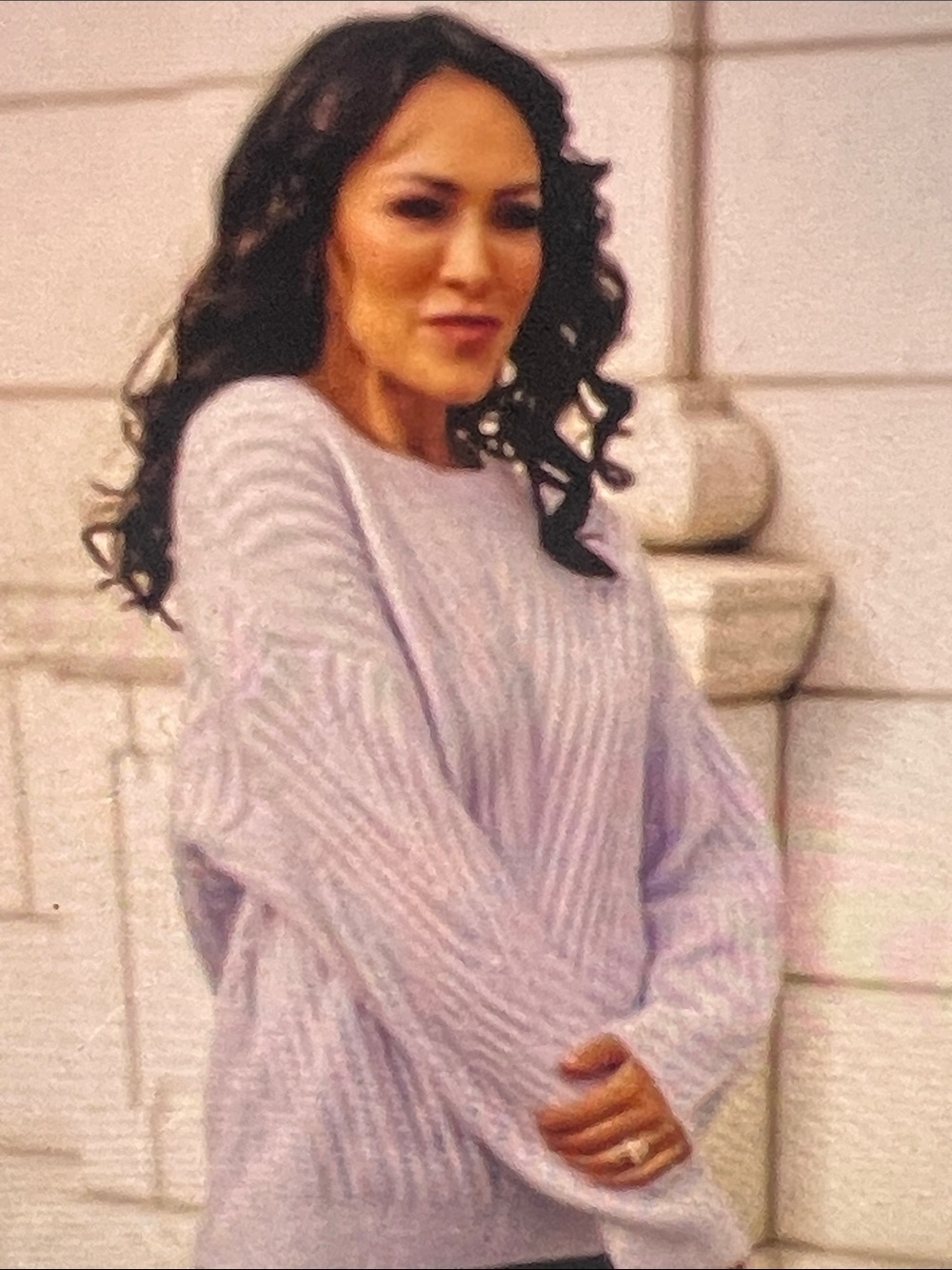 A New Day Lilac Cable Knit Sweater